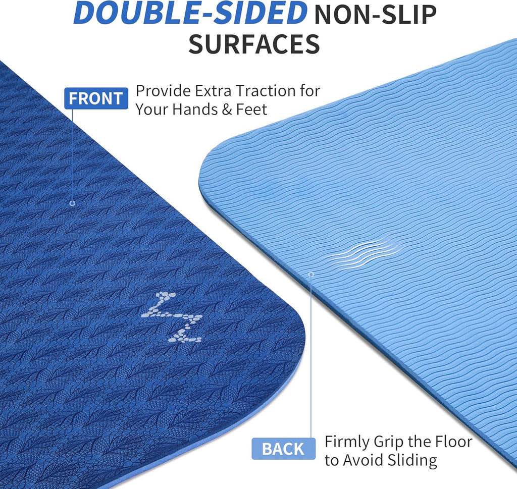 Extra cushion yoga mat for joints