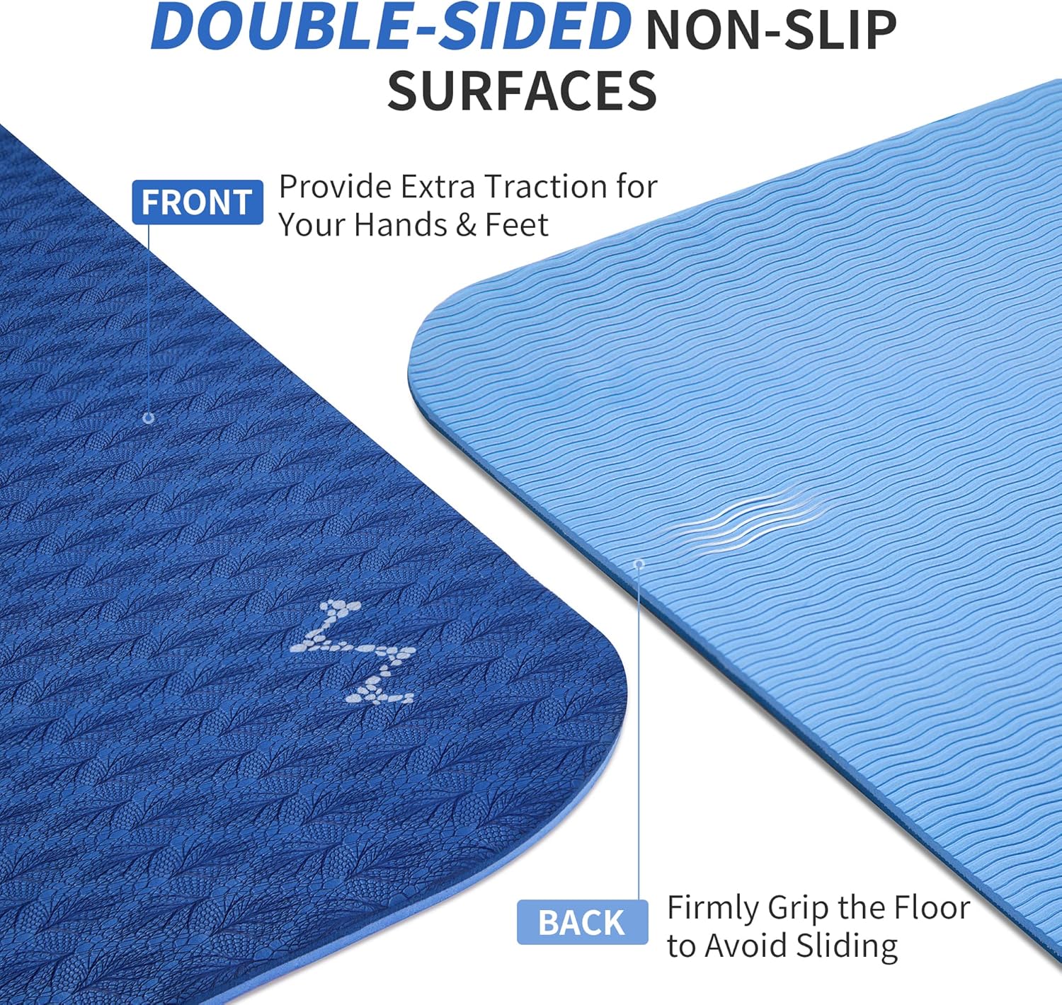 Extra cushion yoga mat for joints
