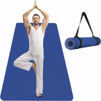 Full-body yoga pose on large mat