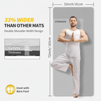Grip-enhancing bottom layer of yoga mat
