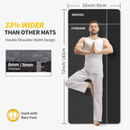 Joint-friendly thick foam yoga mat