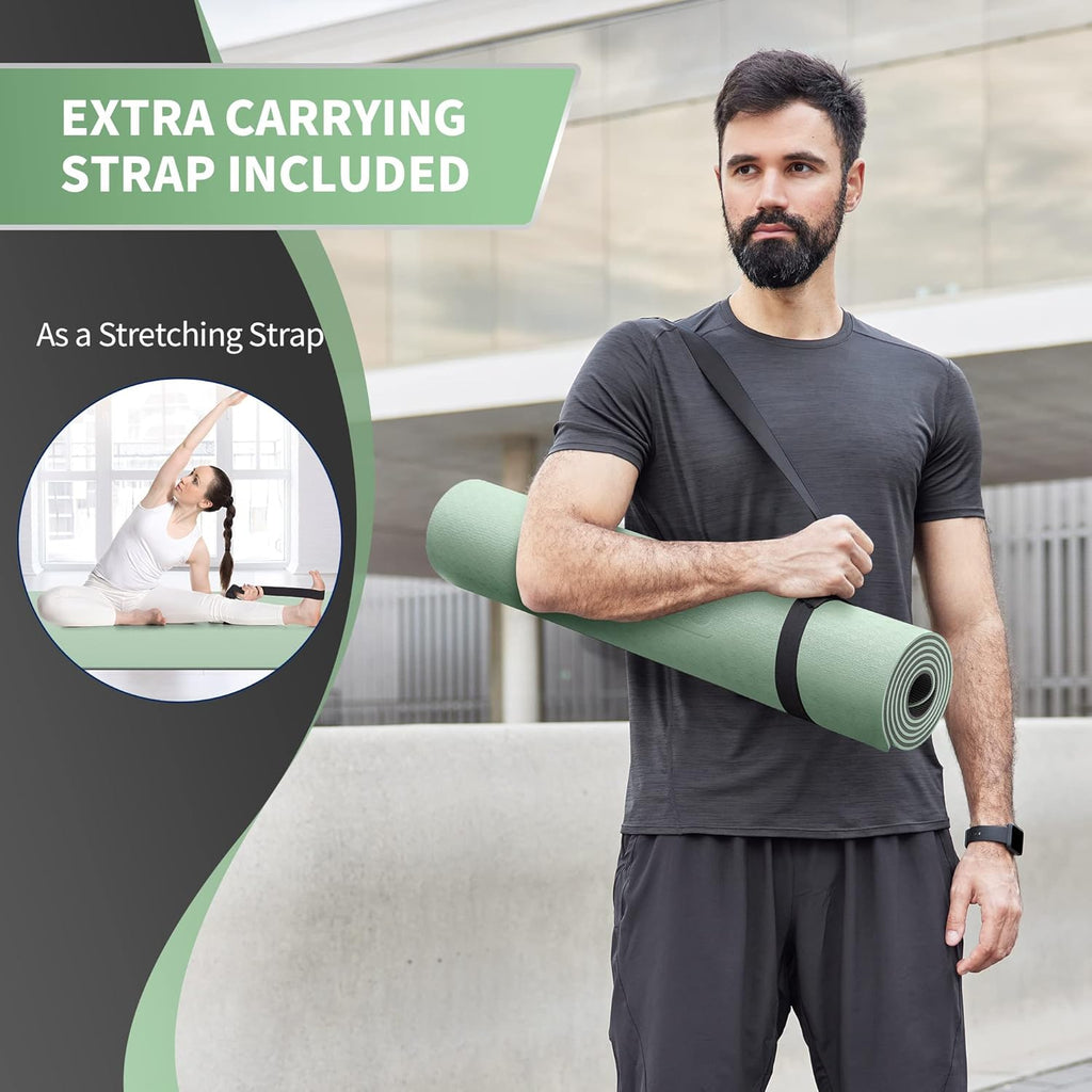 Man doing Pilates on long mat