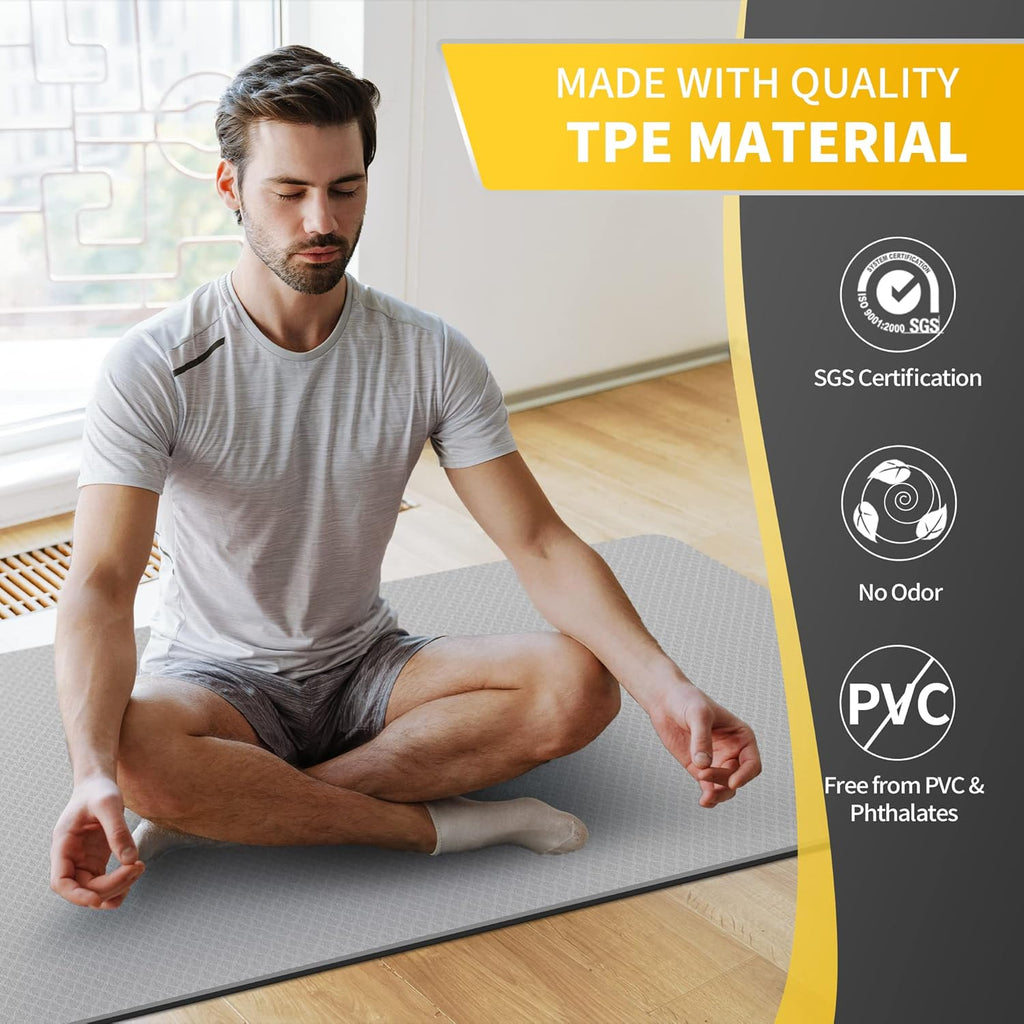 Rolled mat with secure carry strap