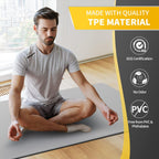 Rolled mat with secure carry strap