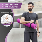Thick mat cushioning knees and elbows